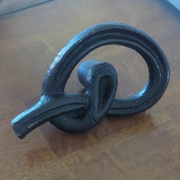 Brutalist Modern Black Candle Holder Iron - Picture 5 of 5